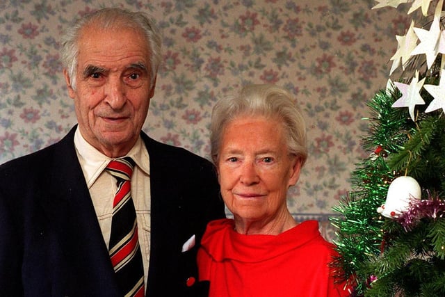 This is Harry and Frances Allen who were married in 1936 and celebrated their Diamond Wedding anniversary on Christmas Day.
