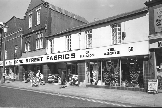 Bond Street Fabrics, 1988 - this was the place to go when you needed new curtains and cushions