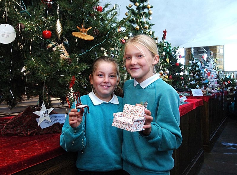 Pupils from East Whitby School attend St Mary’s Christmas trees display.