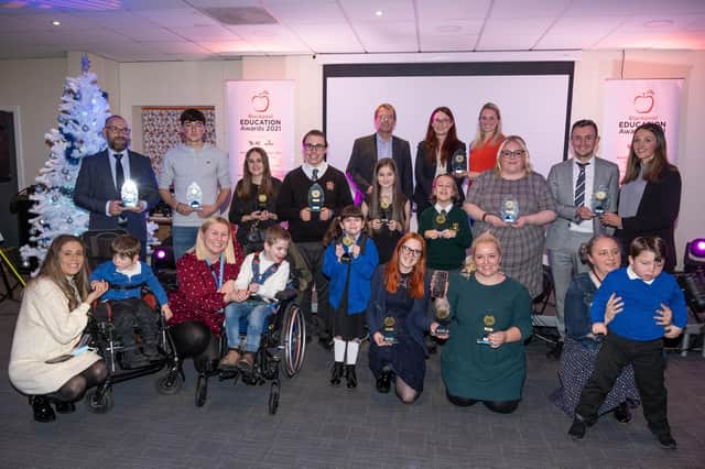 The Gazette Education Awards at Blackpool Football Club. 
The winners are pictured here - congratulations to everyone!