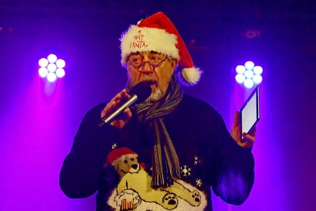Peter Forsyth at Batley's Christmas lights switch-on in 2017