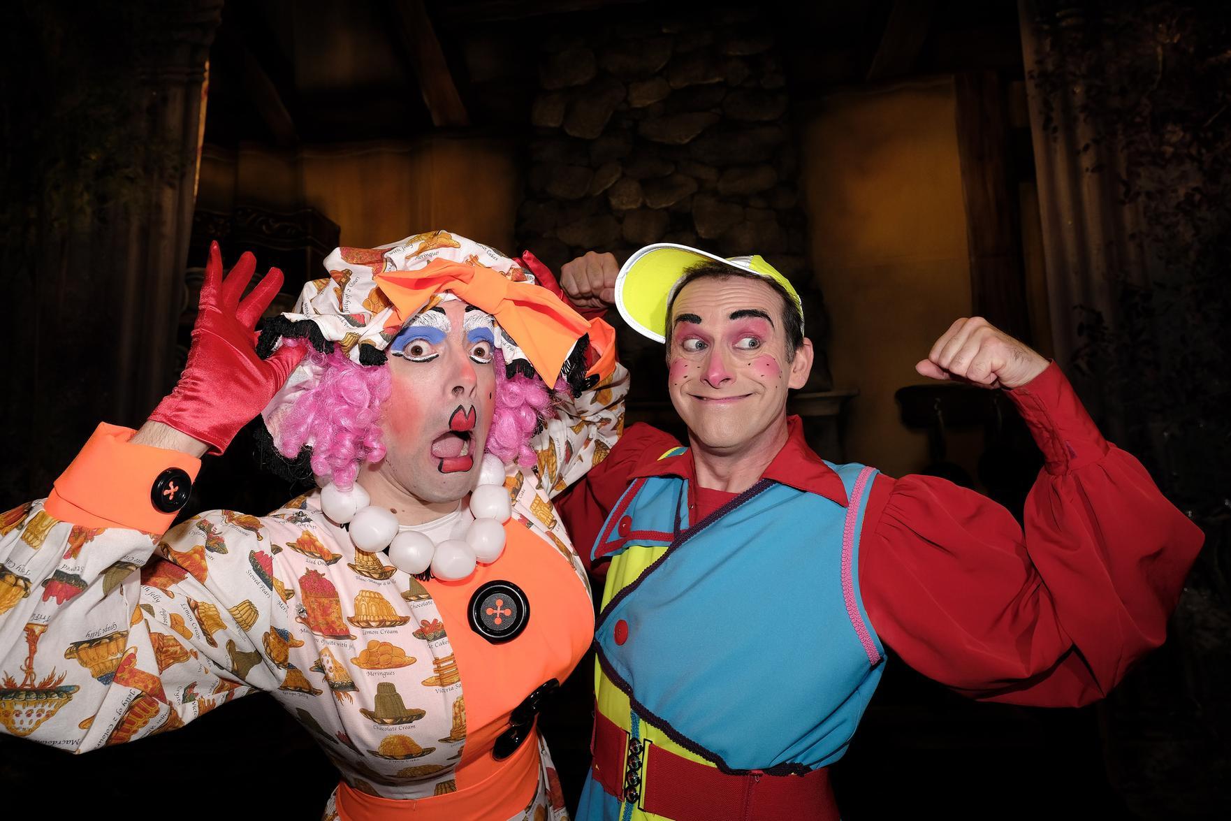 Phil Beck as Dame Dotty and Dale Ibbeston as Muddles