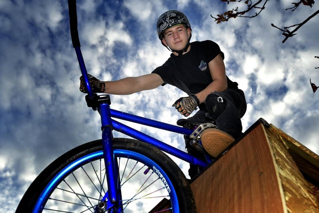 Scarborough's BMX star Miller Temple at his own skate park