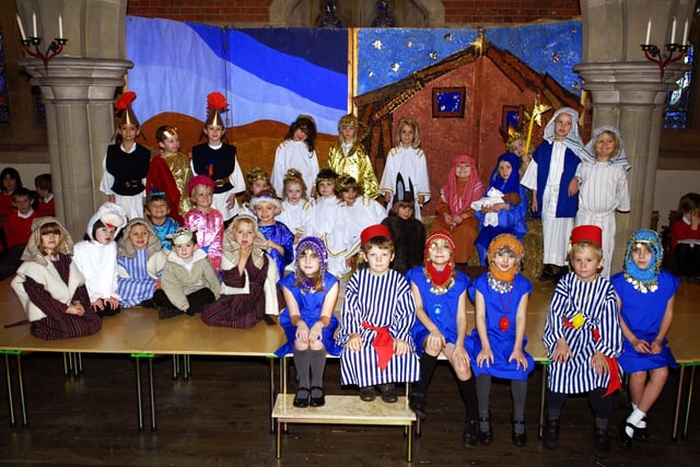 Baldersby St James Primary School preform their Christmas Nativity.