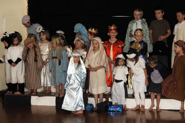 The cast of the Bramham School Nativity.