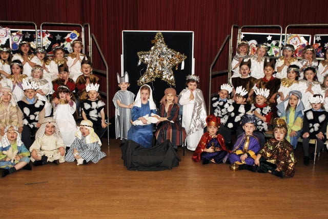 The cast of the St Joseph's School ABC Nativity.