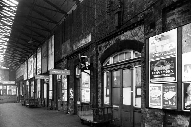 The hall of Leeds Central Station on Wellington Street, showing waiting rooms pictured in March 1954. PIC: British Railways/Leeds Libraries, www.leodis.net