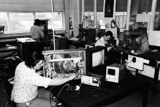 Part of Vallances comprehensive workshops which providing expert service back-up for their customers. Pictured in April 1978.