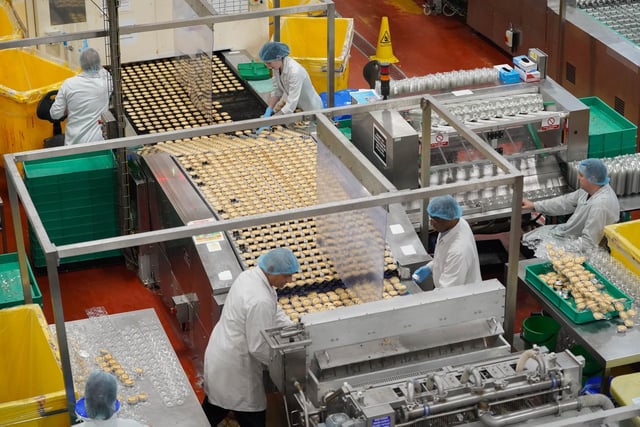 The factory produces countless other festive treats including Mr Kipling Frosty Fancies and Christmas Cake slices