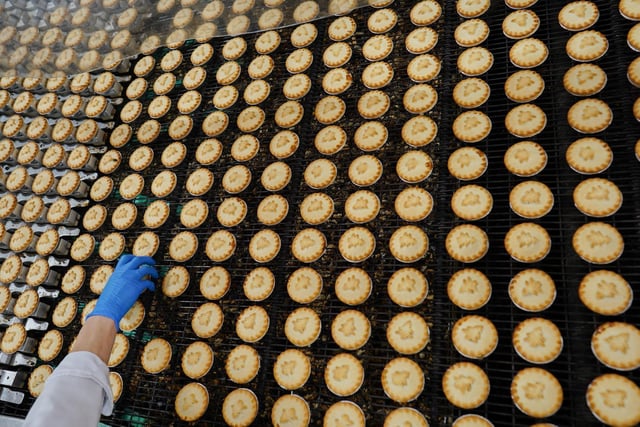 The pies will then be loaded into lorries and sent to supermarket shelves across the country