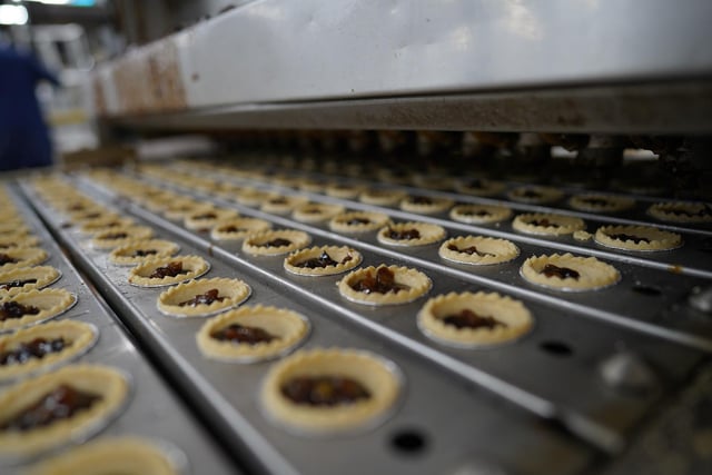 Three of the production lines are solely dedicated to mince pies