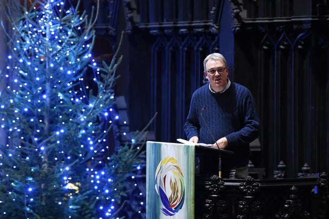 ITV Calendar presenter Duncan Wood joined the carol service again this year for a reading.