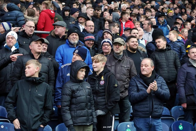 PNE fans before kick-off at Ewood Park