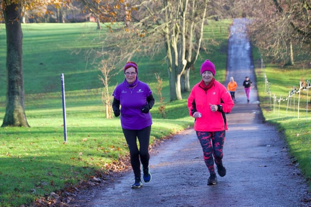 A pair of runners dig deep during the hilly section at Sewerby Parkrun

Photos by TCF Photography