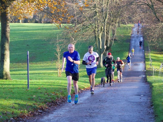 The leaders at the Sewerby parkrun
Photo by TCF Photography
