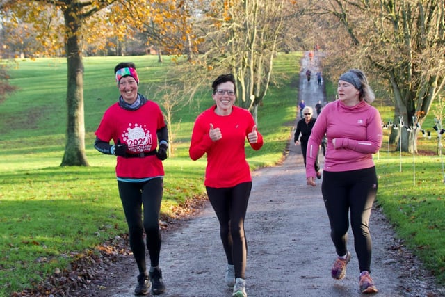 Bridlington Road Runners' Lyn Gent, left and Sharon Bowes (centre) at the Sewerby Parkrun  

Photos by TCF Photography