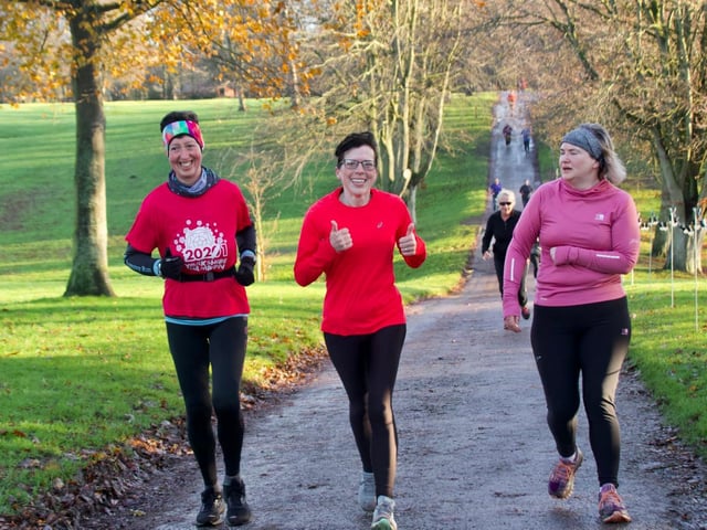 Bridlington Road Runners' Lyn Gent, left and Sharon Bowes (centre) at the Sewerby Parkrun
Photos by TCF Photography
