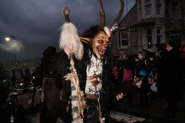 Krampus characters at the top of Khyber Pass, Whitby.
215088x
