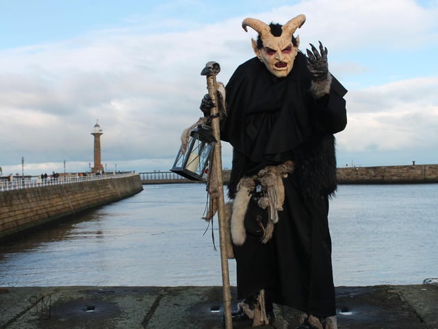One of the Krampus characters.