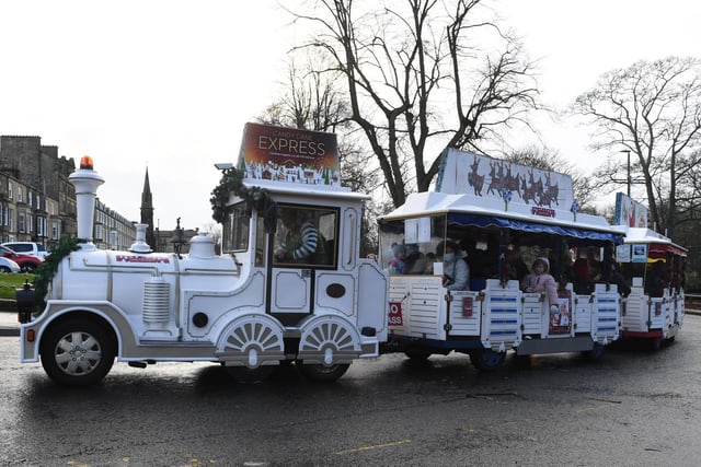 You will be able to hop on and off the Candy Cane Express at any of the three stops on Montpellier Hill, Crescent Road and James Street