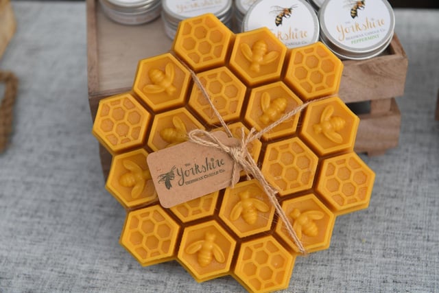 The Yorkshire Beeswax Candle Co stall