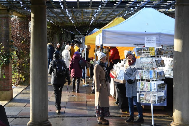 The Little Bird Artisan Market had more than 60 stallholders offering a variety of festive arts and crafts, clothing, homeware, jewellery and locally produced food and drink