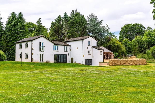 The spacious house has four bedrooms, three bathrooms, including an en-suite, and two reception rooms.

It is a beautiful country home with stunning gardens.