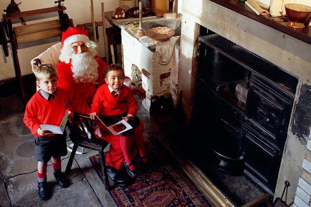 Thwaite Mills Watermill welcomed 1,000 children over the festive period for its educational sessions. And Santa Claus was on hand to teach children the art of making Christmas cards and bookmarks. Pictured is William Paget and Eden Thomson, both pupils at Froebelian School in Horsforth.