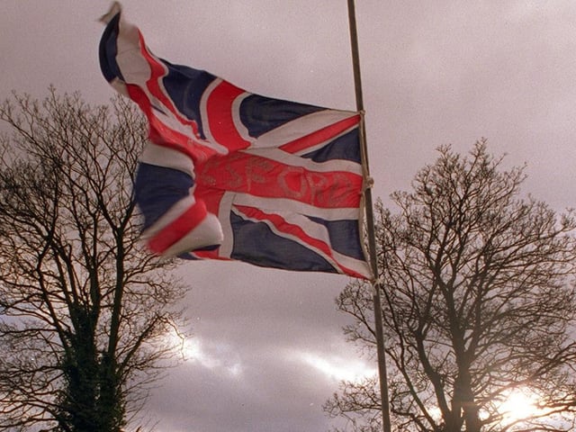 A flag was flown at half mast at Leeds United's Thorp Arch training ground.