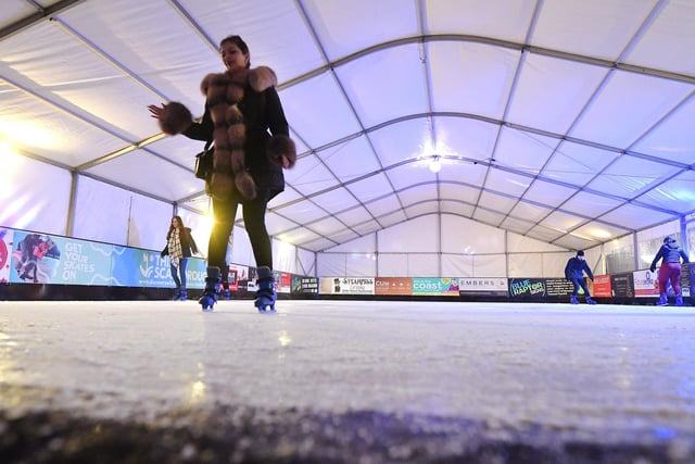 Scarborough's new indoor ice skating rink on the North Street car park.