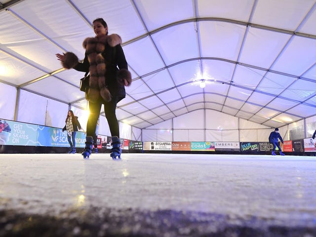 Scarborough's new indoor ice skating rink on the North Street car park.