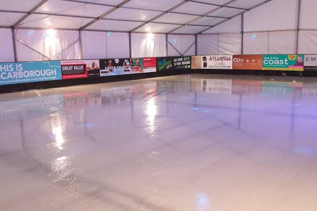The fresh ice awaits the town's skaters!