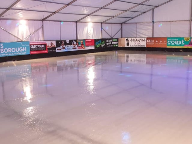 The fresh ice awaits the town's skaters!