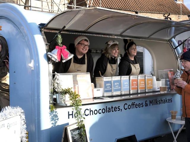 Taste the hot chocolate!