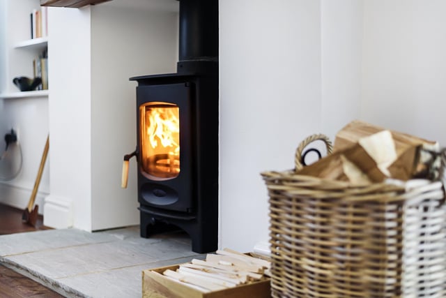 The wood-burning stove warms the cottage and adds extra cosiness