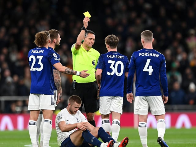 One booking - picked up against Tottenham Hotspur.