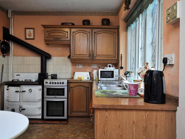 An alternative view of the property's dining kitchen.
