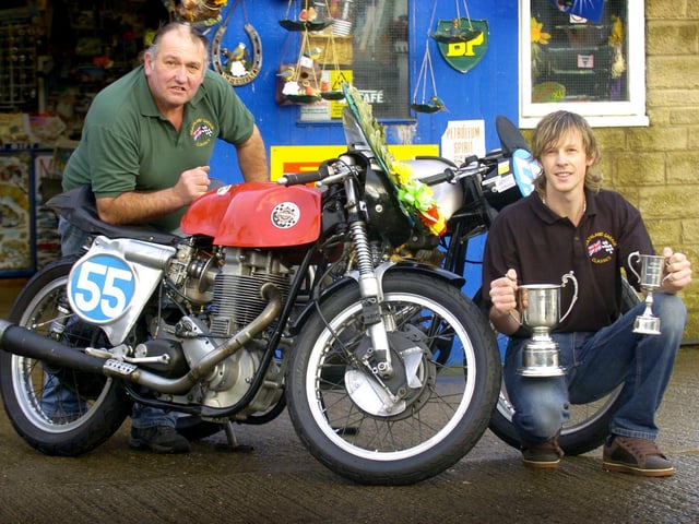 Racing team Adam Lonsdale and Bob Ward.