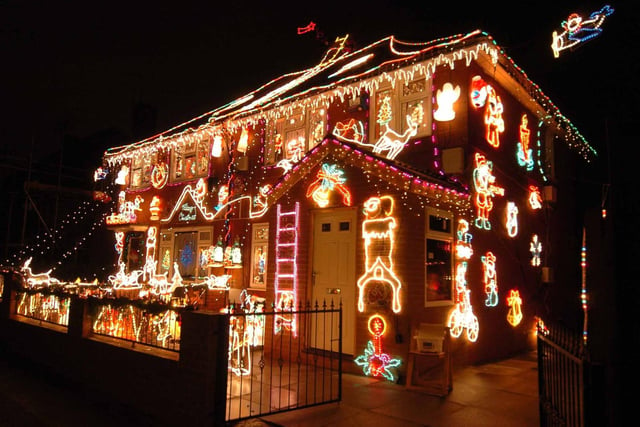 December 2005 and this impressive lights display was found at the homes of Linda Bosomworth and brother Tony Manning on St Wilfred's Avenue at Gipton.