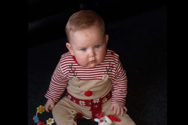 Andy Keany said: "My 10 month old daughter Brodie 1st Christmas with mummy an Daddy."