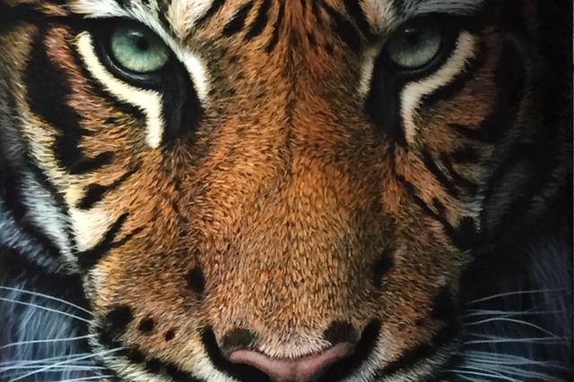 The attention to detail on this tiger is exceptional.
