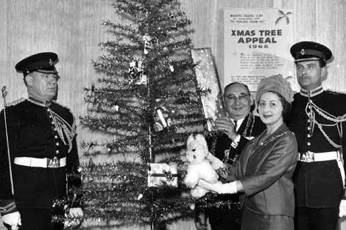 The Lord Mayor and Lady Mayoress of Leeds, Alderman Joshua S. Walsh and his wife, attended the launch of YEP Christmas Toy Appeal in December 1966 inviting people to place a toy on the Christmas tree to be given to children in need.