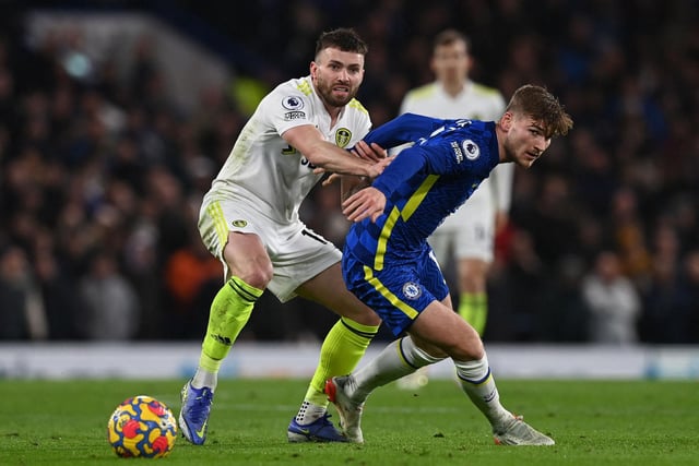 6 - Control let him down for Chelsea's first. Plenty of effort in his performance and some nice stuff going forward. Werner caused him problems early on but he settled well. Photo by GLYN KIRK/AFP via Getty Images.