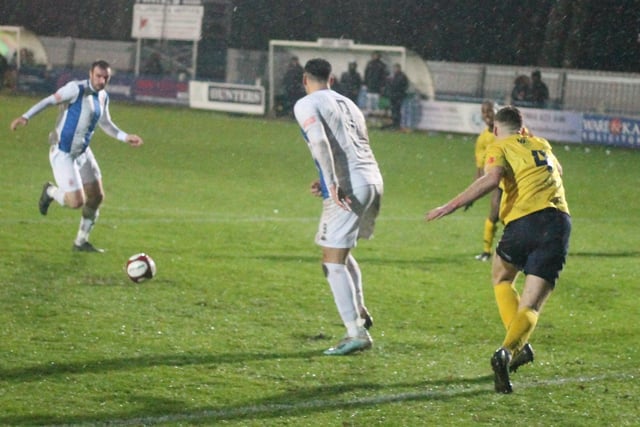 It is Liversedge on the attack now. Picture: Keith Handley