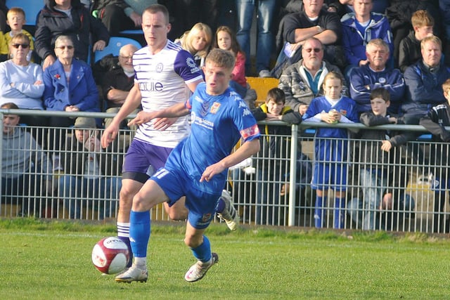 Scott Smith was sent-off for Pontefract Collieries, but they still went on to win 1-0.