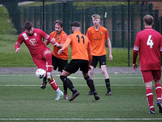 Newlands push on in the win at Edgehill in the Scarborough Saturday League first division.
Photos by Richard Ponter