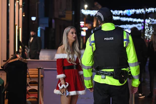 Police put out the anti-spiking message in Preston City Centre