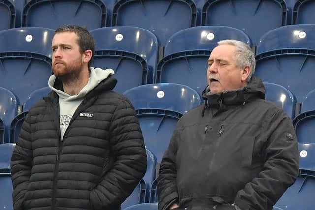These two PNE supporters look deep in thought ahead of the game