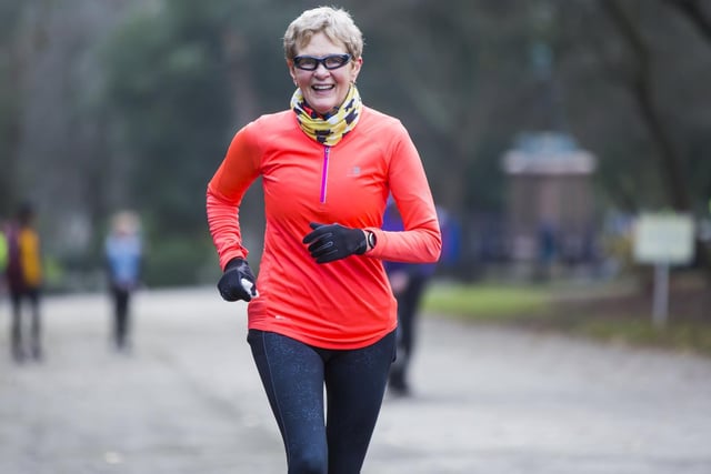 Maddy Stansfield, taking part in her 250th Parkrun.