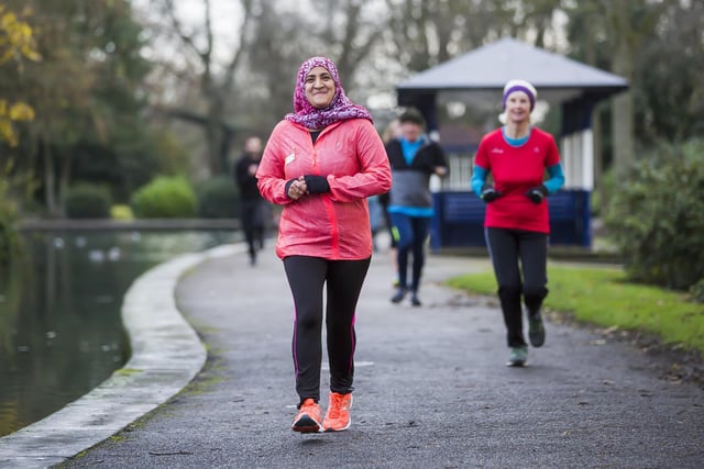 Parkrunners can take part at their own pace.